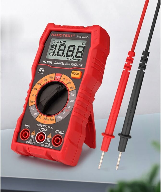Digitales Handmultimeter Universal Ncv Rms Live Diodentest Led-Taschenlampe