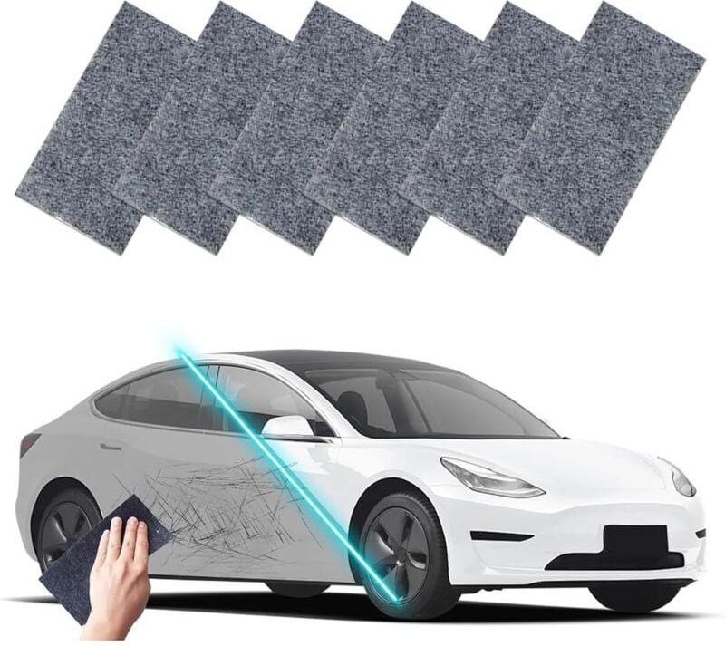 Flash Auto-Kratztuch, geeignet für Wasserflecken und Kratzer auf allen Autooberflächen (6er-Pack)