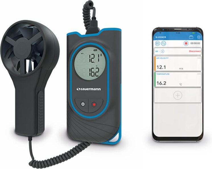 Sauermann Si-VV3 Thermo-Flügelradanemometer mit integrierter Flügelradsonde