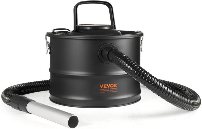 Aschesauger, 15L mit 1200W starker Saugleistung, Kaminsauger mit Rückwärtsabsaugung, 3M Stromkabel, 16 Kpa max. Saugleis...