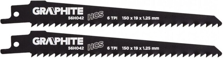 Thumbnail - Graphit-Säbelsägeblätter 150 mm – 2 Stück – für Holz und Bretter