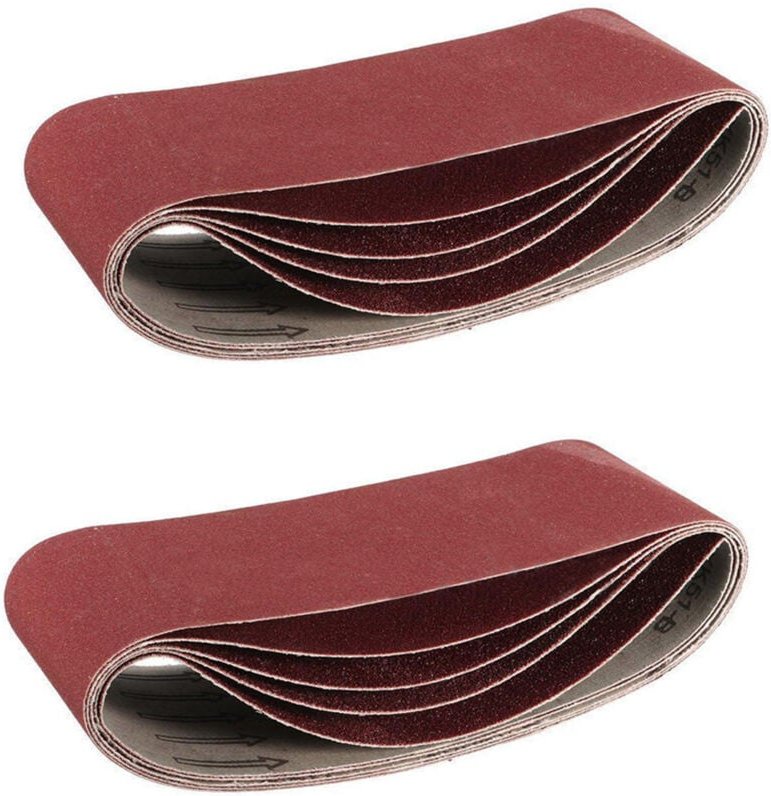 10er-Pack Schleifbänder 100 mm x 915 mm, 240er-Körnung, Aluminiumoxid-Schleifbänder für Holzbearbeitung, Metallpolieren,...