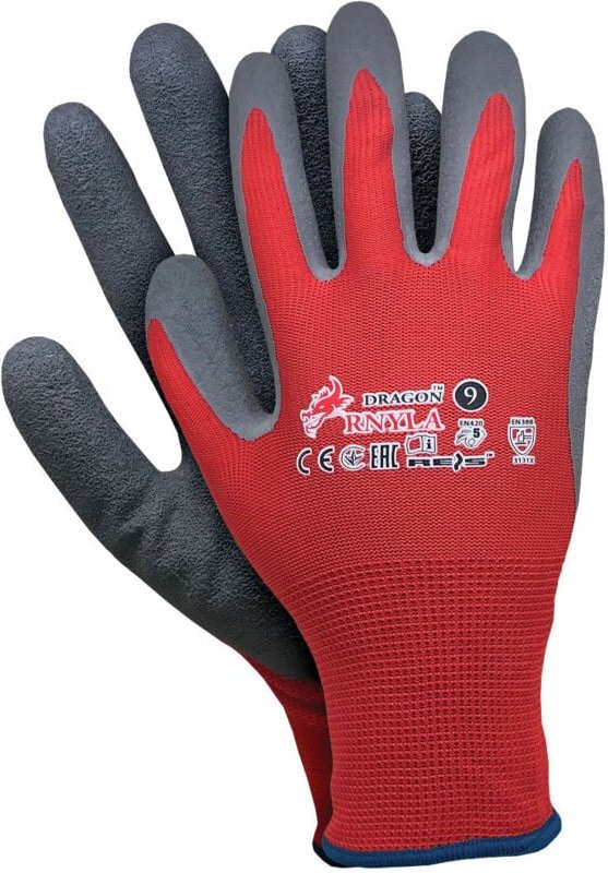 Arbeitshandschuhe Latex rot 7