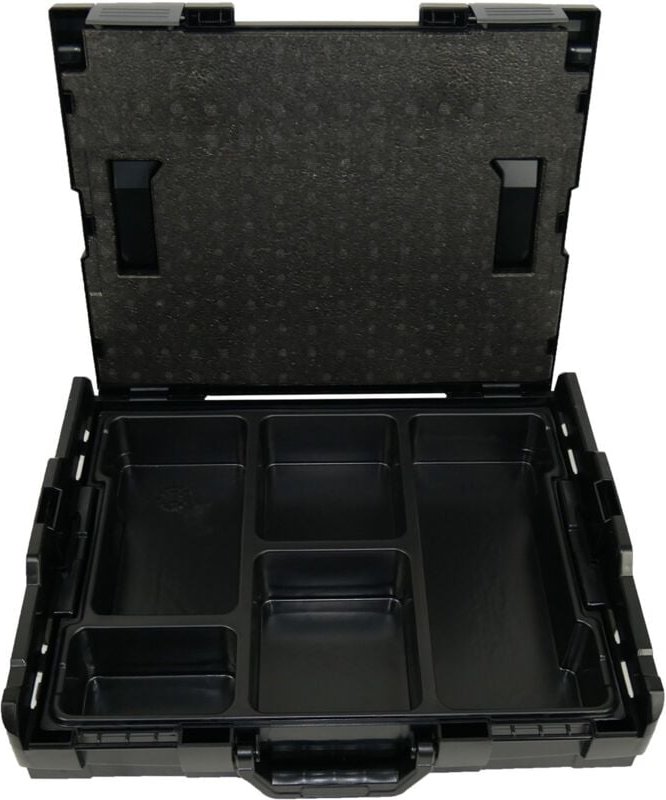 Bs Systems - L-Boxx 102 schwarz inkl. Kleinteileeinsatz 5 Fächer