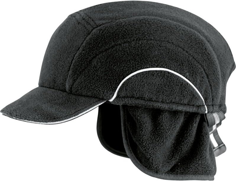 Sicherheitskappe Hardcap A1+ Fleece Kurze Schirmmütze - 5cm Schwarz