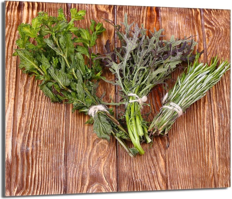 Glas-Herdplattenschutz 60x52 Rosmarin