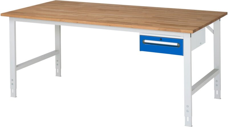 Rau Arbeitstisch Tom höhenverstellbar KM02, B2000xT1000xH760-1080mm, B-Platte-25mm