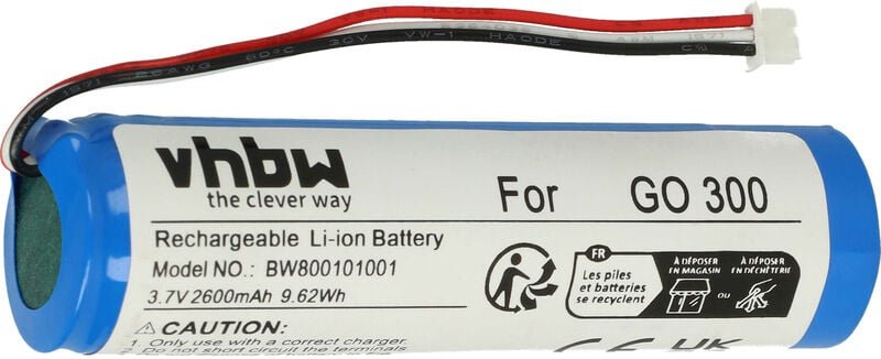 Vhbw - Akku kompatibel mit TomTom Go 600, 510, 710, 700, Classic, 910, 300, 500, 400 gps Navigation Navi (2600 mAh, 3,7 ...