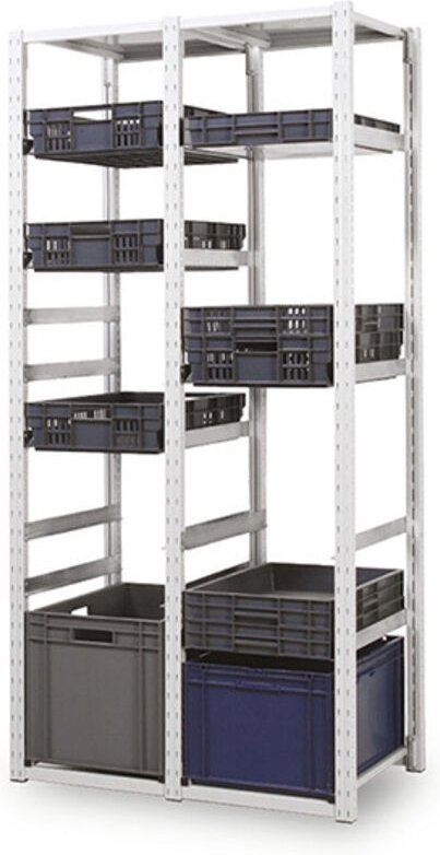 Regale für Kästen Europa - nächstes Element - Kästen 600x400mm - Nur mit einem Startmodul verwendbar - RAYBACS/2040/S