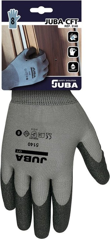 Nahtloser Gartenhandschuh Nylon/PVC Größe 10 Juba