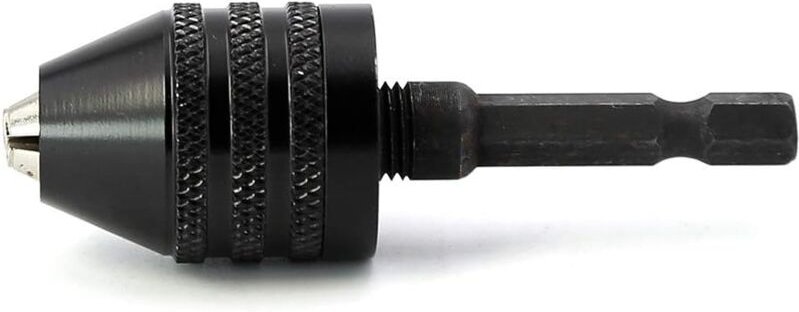 Aougo - 0,6–8 mm Anzugsschraubendreher, Bohrfutter, Schlüssel, Schlagbohrfutter, Entriegelung, Bohrer-Bit-Adapter, 1/4 Z...