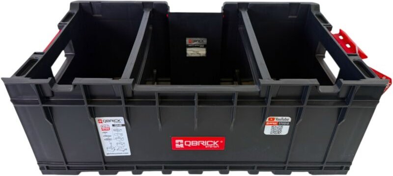 One Box 1.0 Plus Stapelbehälter 576 x 359 x 237 mm 35 l stapelbar ( alte Version ) + Trennwände - Qbrick System