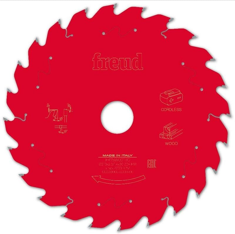 Sägeblatt für Akku-Handkreissäge Freud 210 1,7/1,2 AL30 Z24 ba 25° - F03FS10068 -FR15W001TC