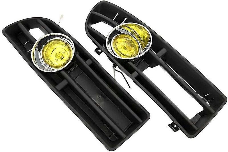 Woosien - Frontstoßstangengrill-Nebelscheinwerfer für Mk4 1998–2004 mit LED-Nebelscheinwerfer, Tagfahrlicht, Gelb