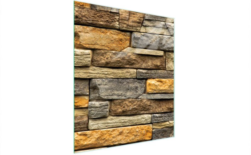 Glasschneidebrett 45x52 Ziegel