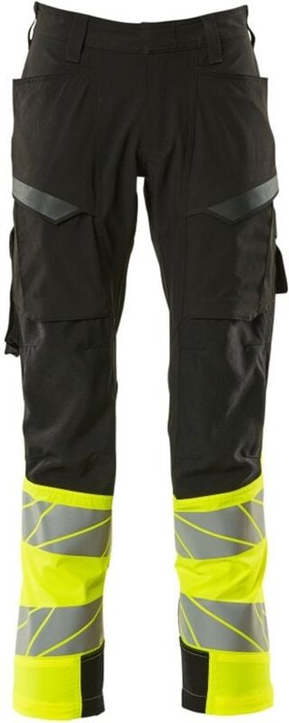 Thumbnail - Mascot - Hose mit Schenkeltaschen 19379-510-0917 Gr. 90C54 schwarz/hi-vis gelb