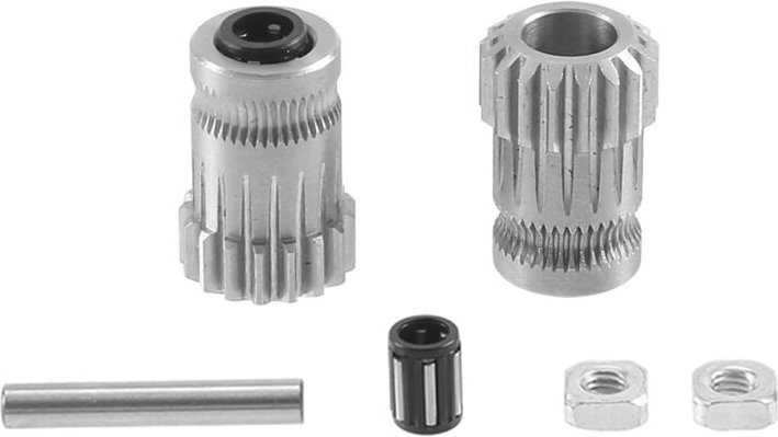3D-Drucker MK3 Antriebsrad Extruder Doppelzahnräder Kit Extrusionsrad für Upgrade Prusa I3 MK2 MK2S