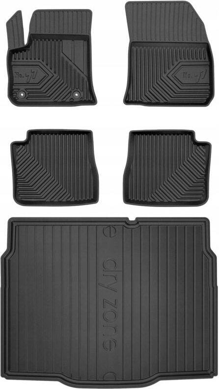 SET 77 Gummimatten und Fußmatten CITROEN e-C4 Fließheck ab 2021-