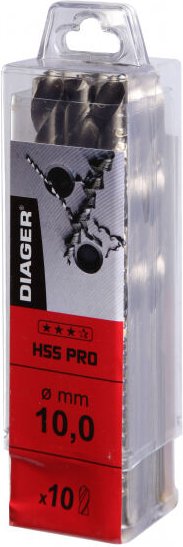 Diager - HSS-Metallbohrer Pro - Kurze Serie - Ø3.5 - Packung mit 10 Bohrern - 726D03.5
