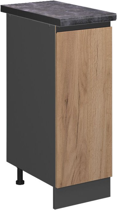 Vicco - Apothekerschrank R-Line, Goldkraft Eiche, 30 cm , ap Anthrazit