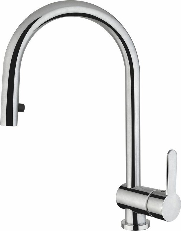 Trenta5 Mix/15D Küchenarmatur druckfest schwenk- und ausziehbar chrom - Solido