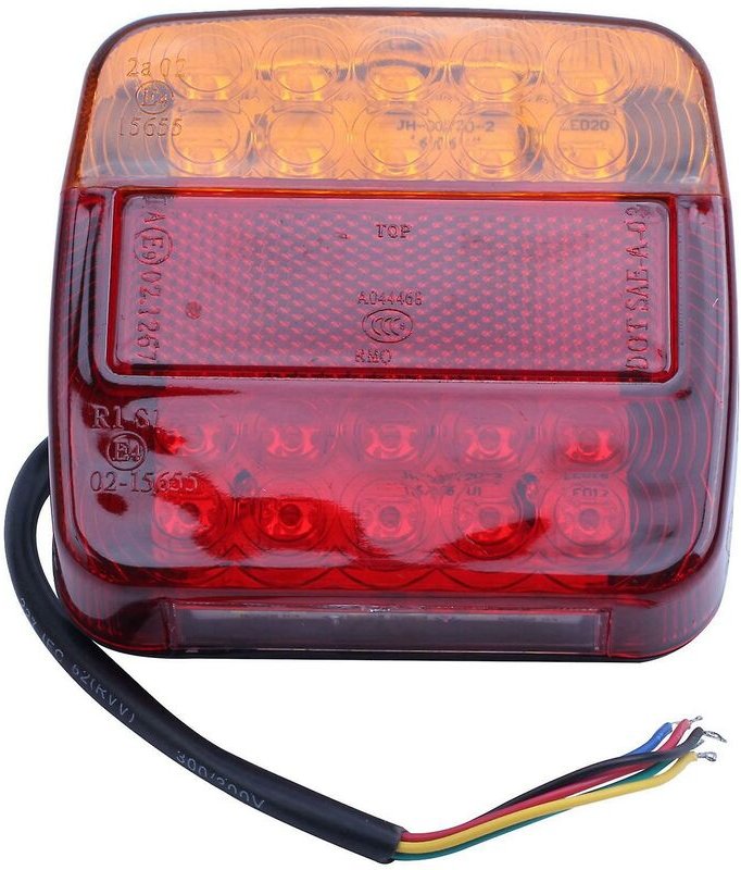 Woosien - x 12 v LED-Rückleuchten, Stopp-Anzeige, wasserdichtes Signal für Boot, Auto, Anhänger, lkw