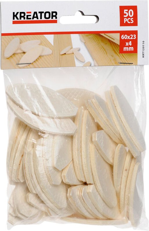 50 Stück Holzlatten 60 x 23 x 4 mm Kreator