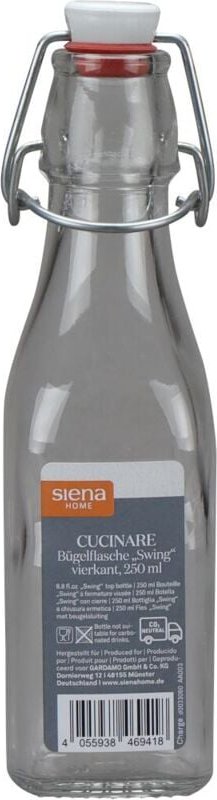 Bügelflasche 'Cucinare' 250 ml vierkant
