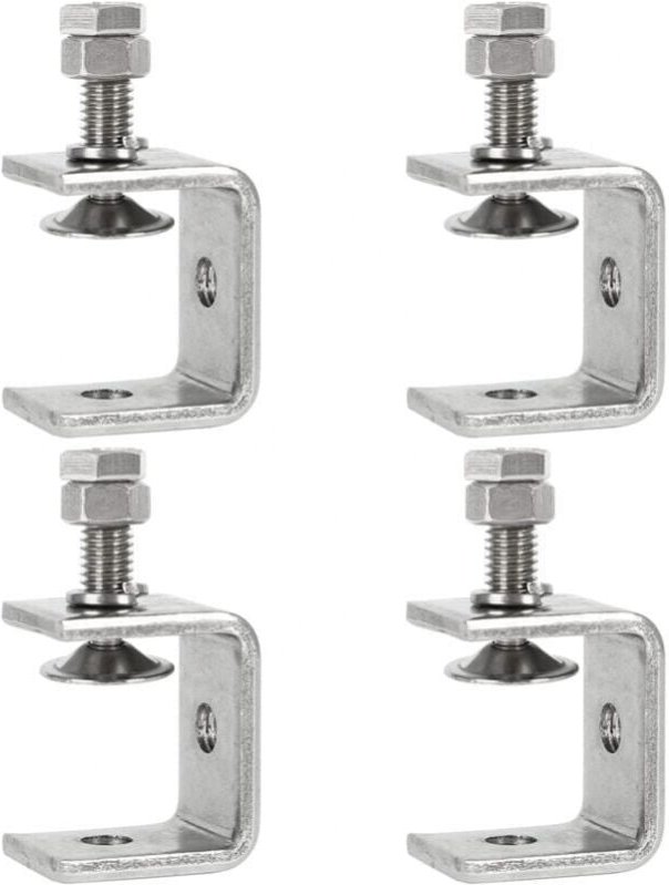 Hochleistungs-Edelstahlklemme, 4 Stück C-Klemmen, 0–25 mm, robuste C-Klemme, Holzbearbeitungs-Befestigungszange, Tiger-K...