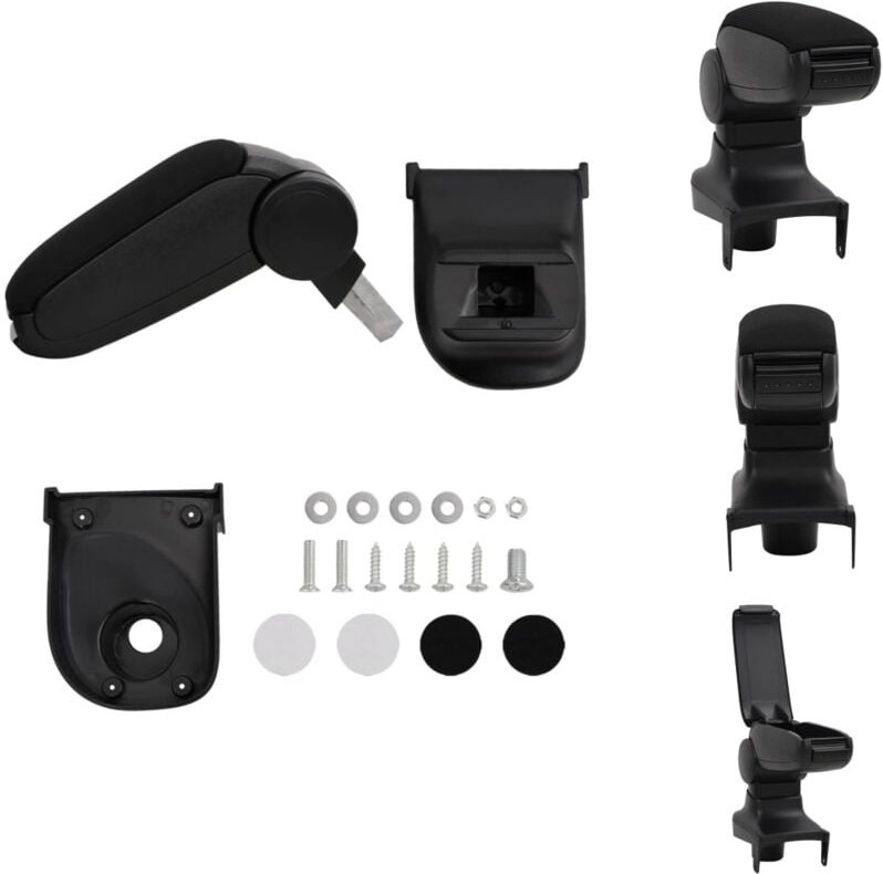 Kfz-Sitze - Living Auto-Armlehne Schwarz 15x35x(30-47) cm abs - Schwarz