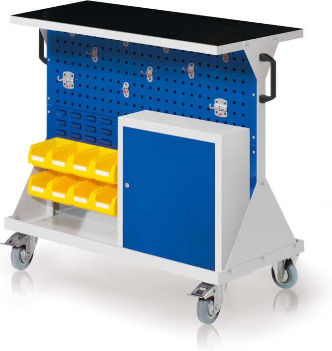 Kappes RasterMobil® Größe 2 - 1000x930x500mm - 2x Lochplatten 2xSchlitzplatten - 1x Einhängeschrank - Auflageboden inkl....