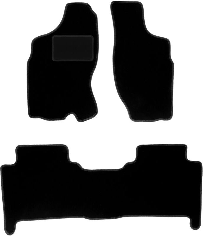 Schwarze Veloursmatten für: Nissan Terrano II SUV (1993-2005)