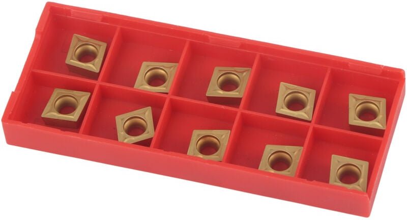 Thumbnail - Ej.life - 10pcs cnc Hartmetall Einsatzschneider Wendeschneid Drehmaschine Fräseinsätze Drehen Werkzeuge mit Box CCMT09t3...