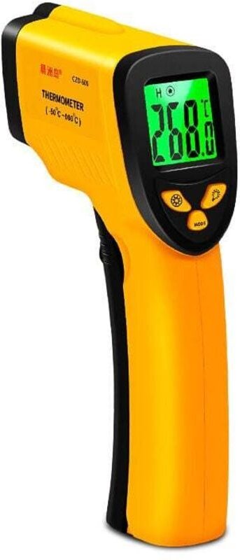 Infrarot-Thermometer, berührungsloses Infrarot-Laserthermometer -50 °C bis 550 °C, LCD-Display mit Hintergrundbeleuchtun...