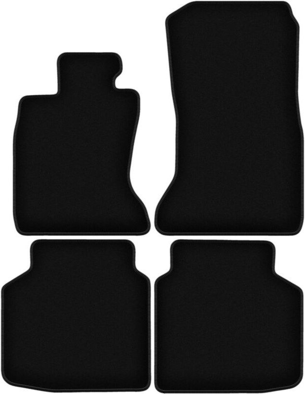 BASIC schwarze Veloursmatten für: BMW 7 F02 xDrive (2008-2015)