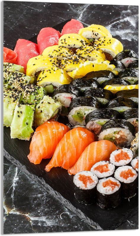 Glasschneidebrett 30x52 Sushi