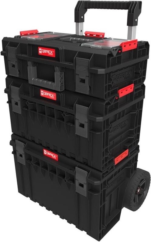 System one Cart 2.0 + one 350 Profi 2.0 + one 200 Profi 2.0 stapelbar IP66 - Qbrick