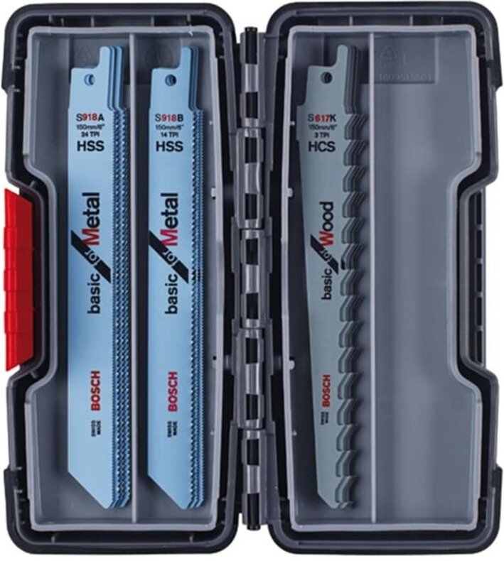 Säbelsägeblattkasten - Holz und Metall - 15 Teile - 2607010901 - Bosch