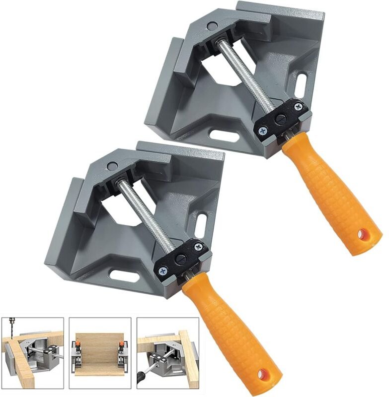 Stück 90°-Winkelklemme – Aluminiumlegierung – Schweißklemme für Zimmerei, Tischlerei