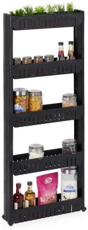 Northix - Schmaler trolley mit 5 ablagen 8830915