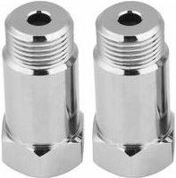 Ersandy - Sauerstoffsensor 2 Stück 45 mm M18 1,5 Check Engine Light Eliminator O2-Adapter + Lambdasonde Lambdasonde Lamb...