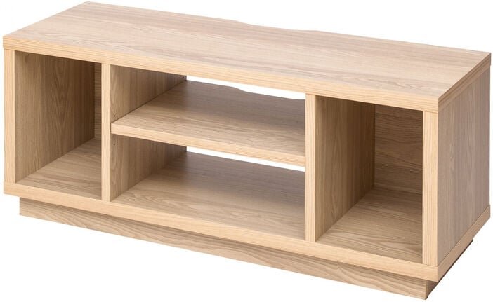 Iris Ohyama, TV-Möbel, TV-Schrank, TV-Bank, TV-Halterung für Bildschirme bis zu 43 Zoll, 4 Regale, Kabelauslass, Verstel...