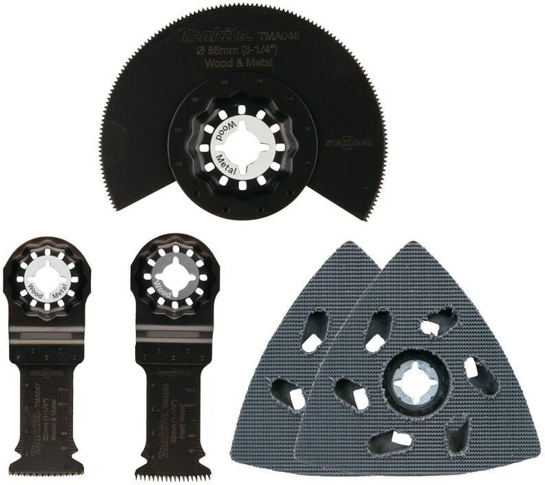 Set mit 5 Makita starlock Zubehörteilen für Holz - B-67511