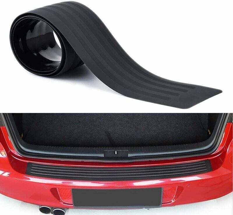 Heckstoßstangenschutz, universeller schwarzer Gummi, kratzfest, Kofferraumtür-Einstiegsschutz, Zubehörverkleidung für SU...