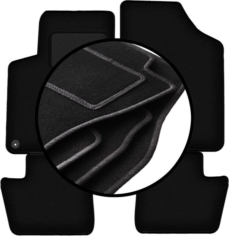 Komplettset Veloursmatten für: Citroen DS4 Fließheck (2011-2015)