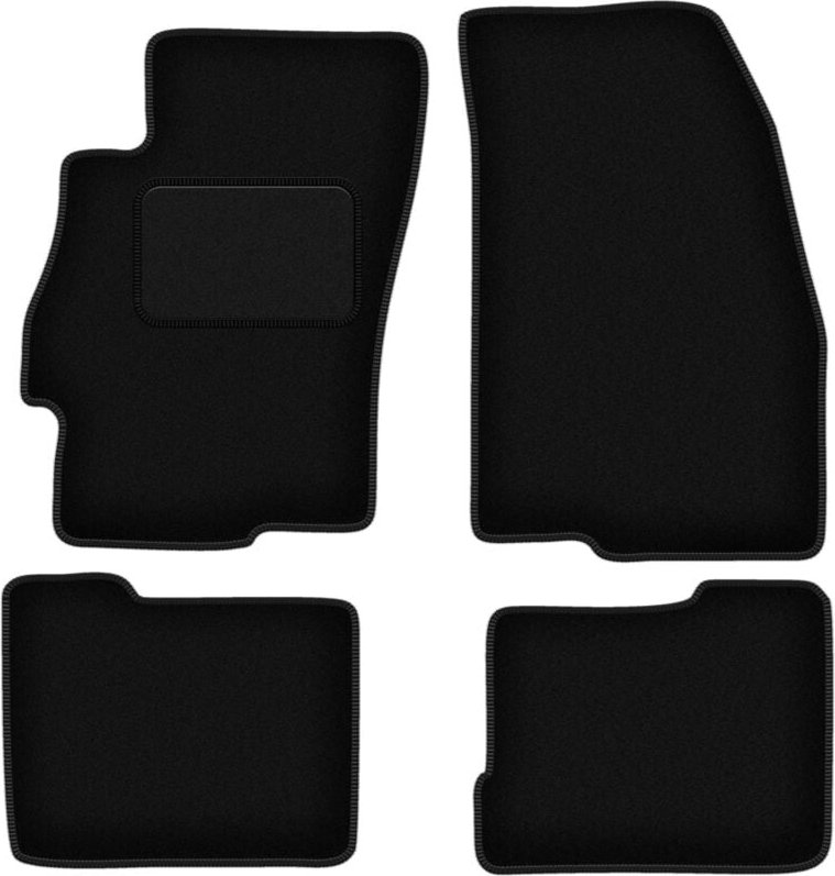 Schwarze Veloursmatten für: Fiat Linea Limousine (2009-2015)