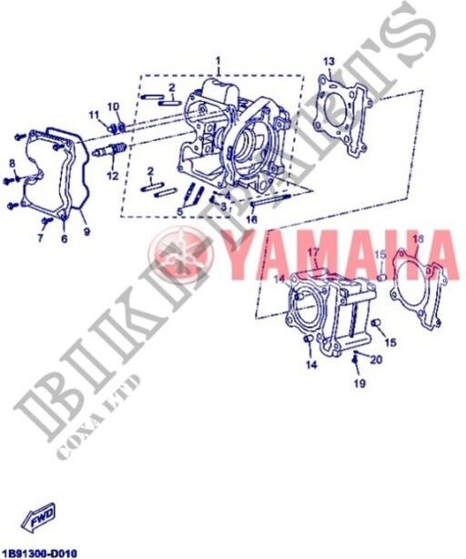 Yamaha - 1B9-E1191-00 – Kupplungsdeckel 1 – YP125R X-max 125 2013