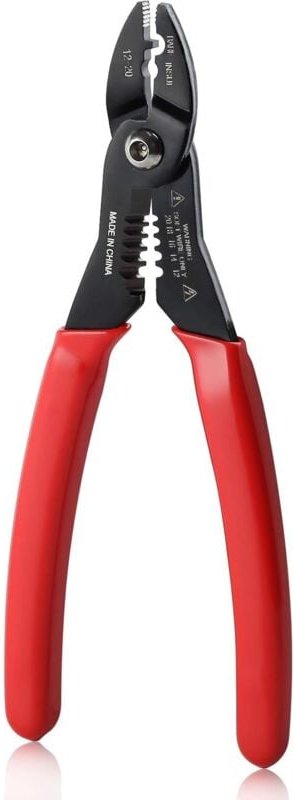 Thumbnail - 4-in-1-Kompakt-Multifunktions-Crimp- und Abisolierzange, 7 Zoll, 12–20 AWG, professionelles Crimp- und Abisolierwerkzeug...