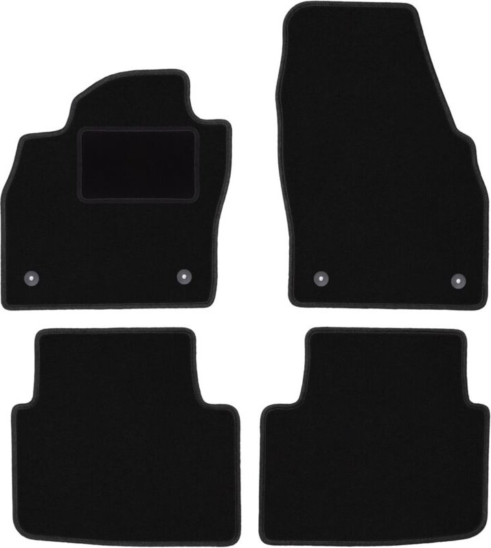 Schwarze Veloursmatten für: Skoda Scala Fließheck (2019-)