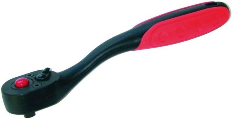 SW-Stahl 05899L Umschaltknarre 3/8 Zoll I feinverzahnt mit 72 Zähnen I Einsatzarretierung I ergonomische Ratsche